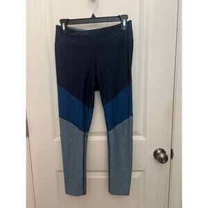 Outdoor Voices Springs 7/8 Leggings Colorblock Blue M Gym Athletic Yoga Hiking